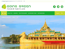 Tablet Screenshot of goinggreenmyanmar.com